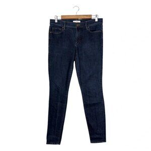LOFT Modern Super Skinny Jeans Dark Wash Denim, Size 28/6
